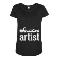 Sensitive Artist   Bartist Maternity Scoop Neck T-shirt | Artistshot