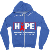 Hope Hemophilia Shirt Zipper Hoodie | Artistshot