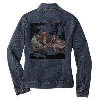 Family Not Friendly Ladies Denim Jacket | Artistshot