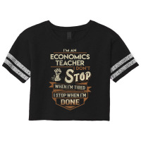 Economics Teacher 3 Scorecard Crop Tee | Artistshot