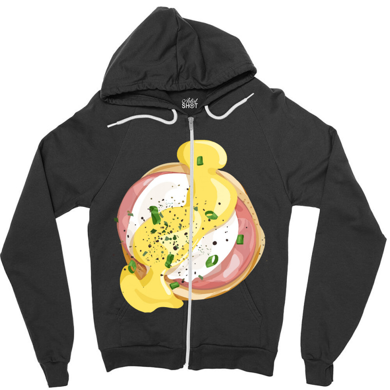 Poached Egg Lover Zipper Hoodie | Artistshot