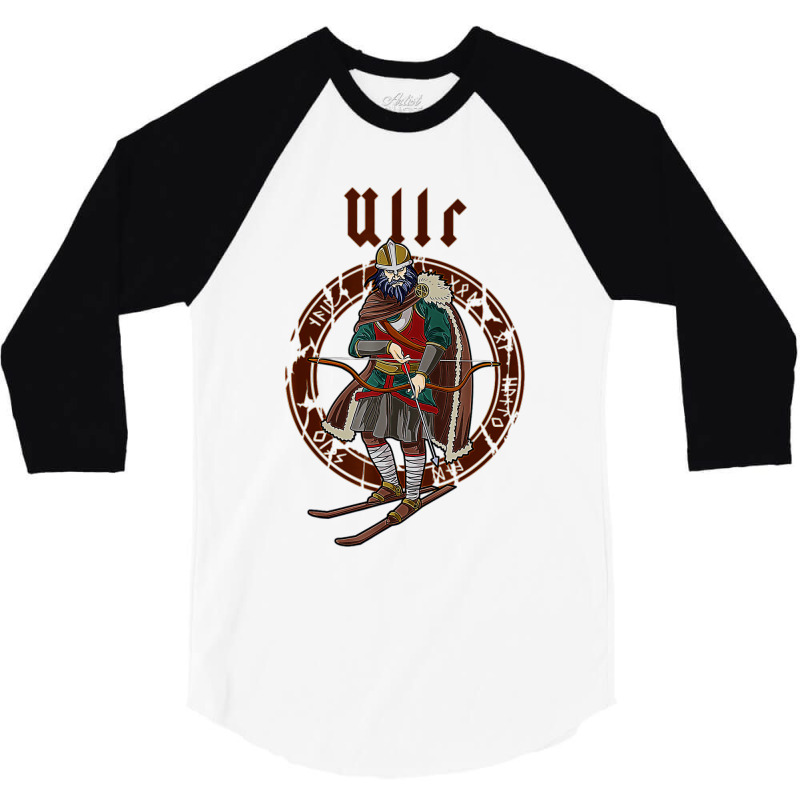 Ullr  God Of Archery  Viking Gifts Hunting Ski 3/4 Sleeve Shirt | Artistshot