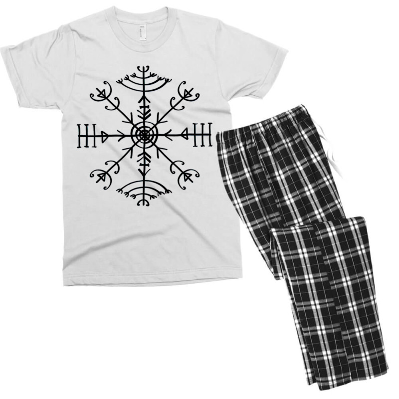 Veldismagn Vikings Norse Odin Hor Vegvisir Celtic Men's T-shirt Pajama Set by bechersharpe9 | Artistshot