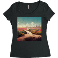 Desert Art Women's Triblend Scoop T-shirt | Artistshot