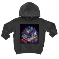 Neon City Painting Toddler Hoodie | Artistshot