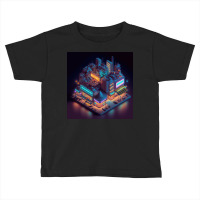 Neon City Painting Toddler T-shirt | Artistshot