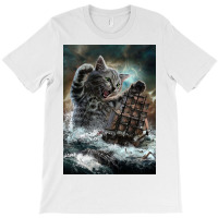 Titan Cat Kraken T-shirt | Artistshot