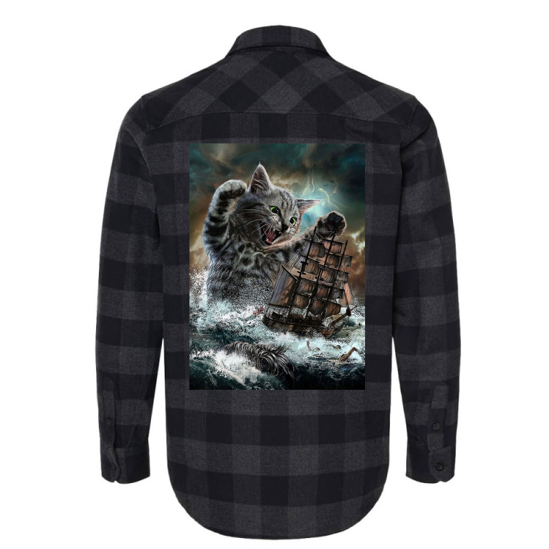 Titan Cat Kraken Flannel Shirt | Artistshot