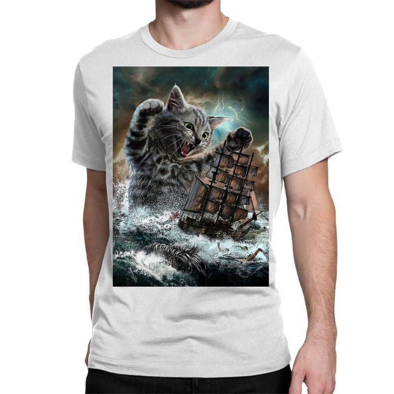 Titan Cat Kraken Classic T-shirt | Artistshot