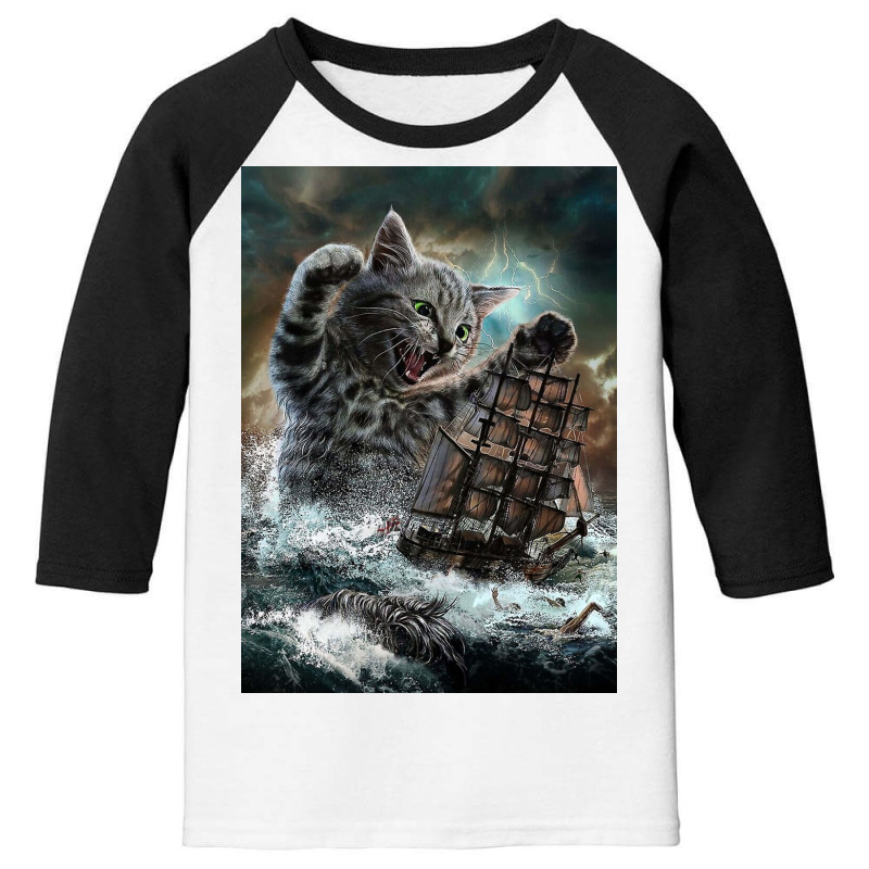 Titan Cat Kraken Youth 3/4 Sleeve | Artistshot