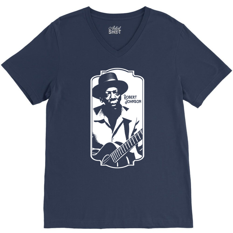 Robert Johnson 1 V-Neck Tee by hmzhviholal | Artistshot