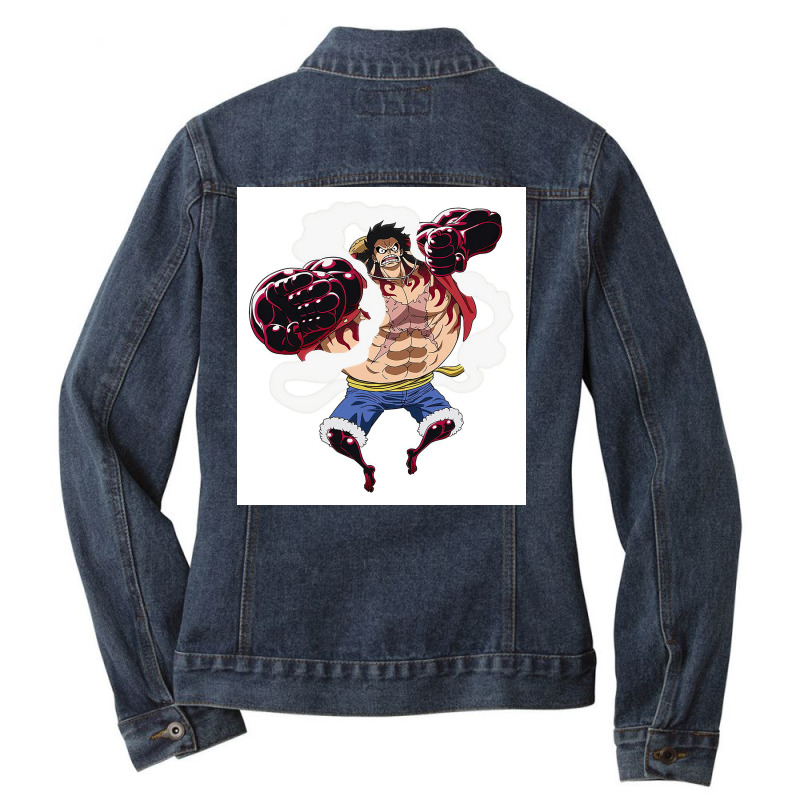 Angry Gear 4 Ladies Denim Jacket by rolfso | Artistshot