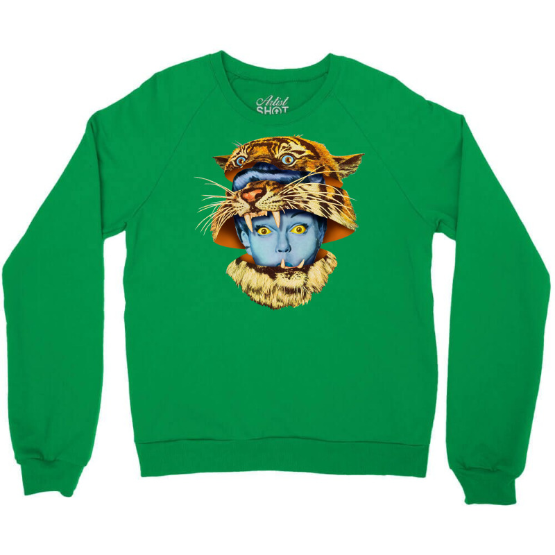 Tiger Lady Crewneck Sweatshirt by hmzhviholal | Artistshot