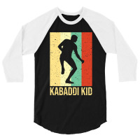 Kabaddi Or Kabadi Player Indian Sports 3/4 Sleeve Shirt | Artistshot