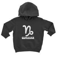 Capricorn Retro Zodiac Symbol Faded Style Design Toddler Hoodie | Artistshot