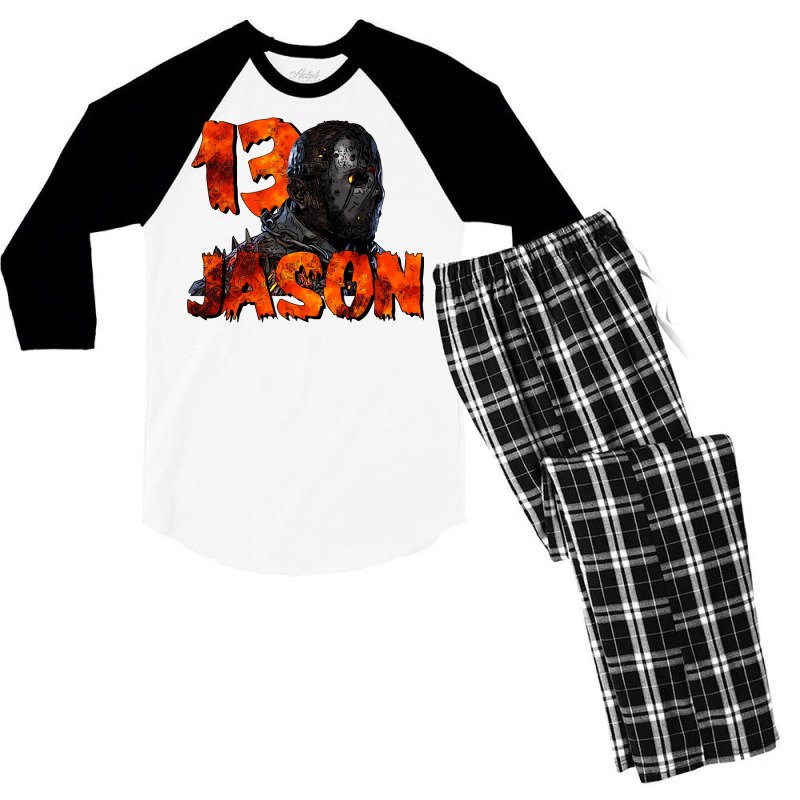 Jason Voorhees Friday The 13th 3 Men's 3/4 Sleeve Pajama Set | Artistshot