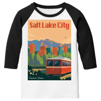 Salt Lake City Utah Youth 3/4 Sleeve | Artistshot