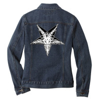 Praise Satan Ladies Denim Jacket | Artistshot