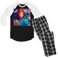 Beautiful Girls Art Men's 3/4 Sleeve Pajama Set | Artistshot