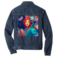 Beautiful Girls Art Men Denim Jacket | Artistshot