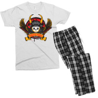 Karate Panda Samurai With Wings Men's T-shirt Pajama Set | Artistshot