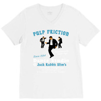 Pulp Friction Dance Studio V-neck Tee | Artistshot