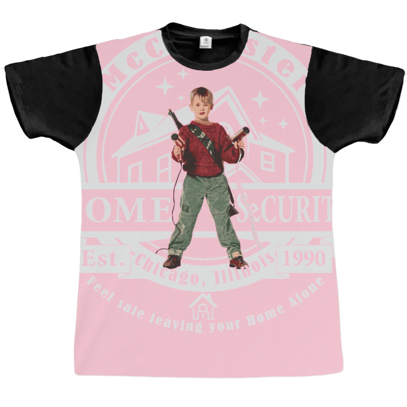 Kevin Mccallister Home Security Graphic T-shirt | Artistshot