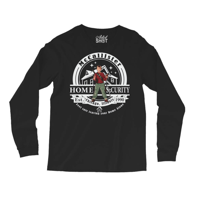 Kevin Mccallister Home Security Long Sleeve Shirts | Artistshot