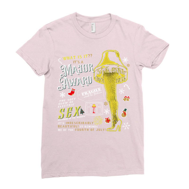 It's A Major Award Leg Lamp A Christmas Story Ladies Fitted T-Shirt by dochkoflyo | Artistshot