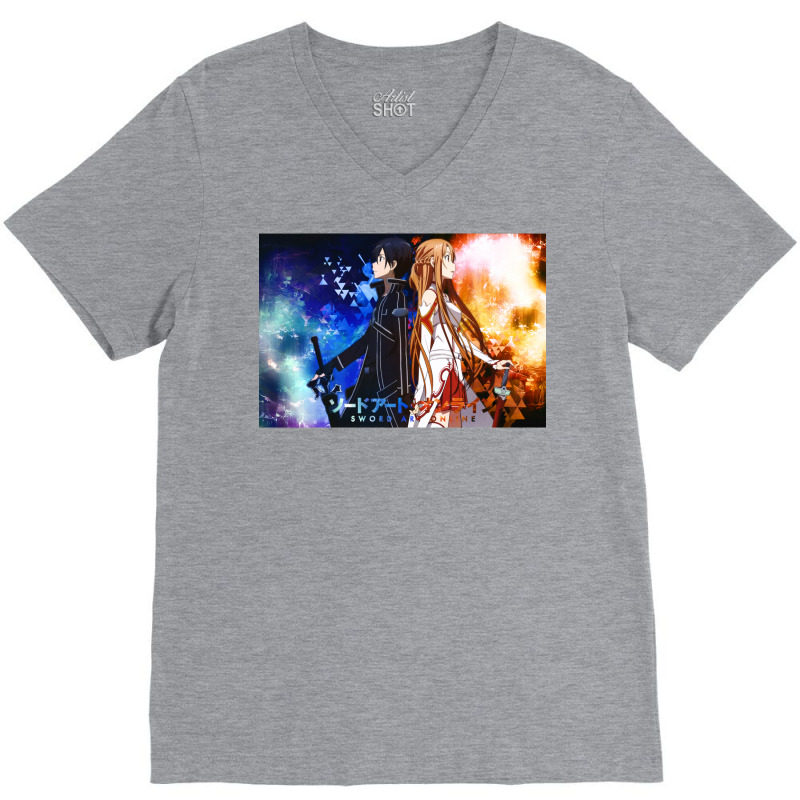 Kirito And Asuna Sao V-neck Tee | Artistshot