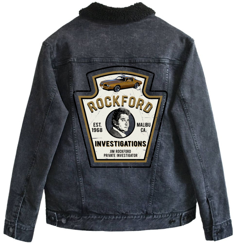 Rockford Investigations Emblem Unisex Sherpa-Lined Denim Jacket by bakshnoisrit | Artistshot