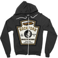 Rockford Investigations Emblem Zipper Hoodie | Artistshot