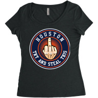 Houston Asterisks   Try And Steal This Women's Triblend Scoop T-shirt | Artistshot