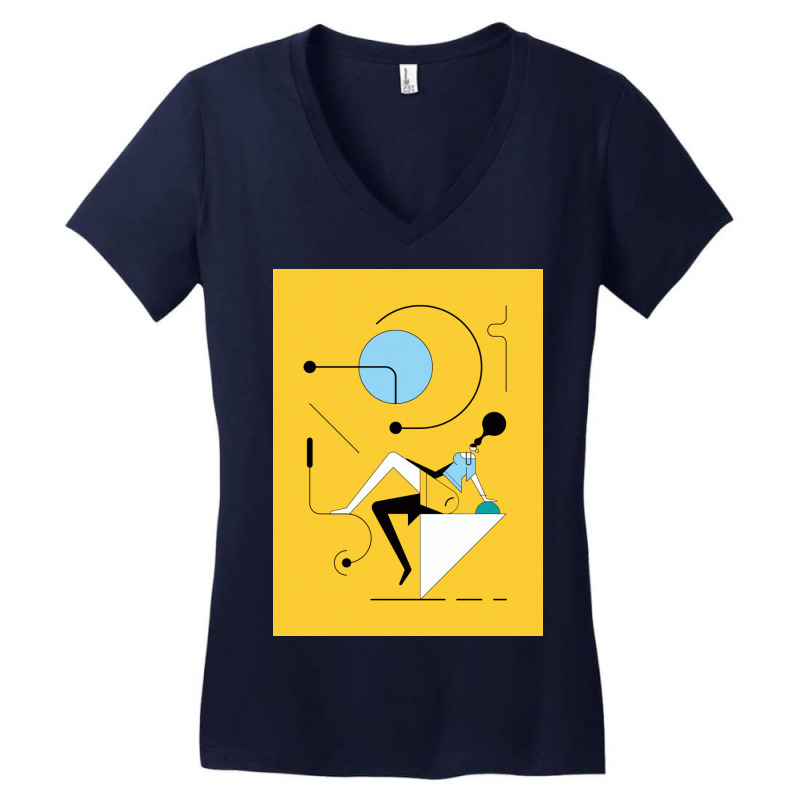 Women In Tech Space Women's V-Neck T-Shirt by Farhan17 | Artistshot