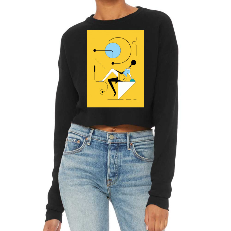 Women In Tech Space Cropped Sweater by Farhan17 | Artistshot