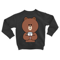 Cute Brown Bear And Cony Toddler Sweatshirt | Artistshot