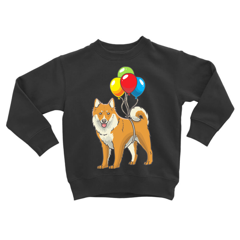 Dog Lover T  Shirt Icelandic Sheepdog Dog With Ballons T  Shirt Toddler Sweatshirt by kris86407 | Artistshot