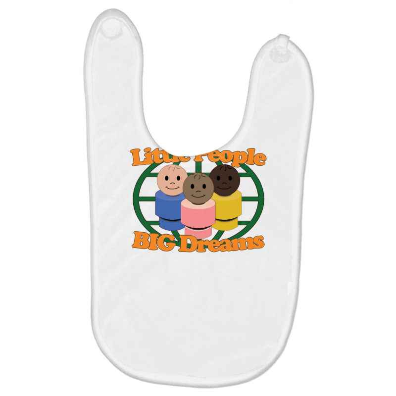 Little People, Big Dreams   Fisher Price Little People Baby Bibs by kumkunari | Artistshot