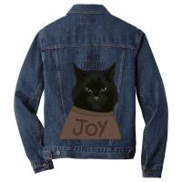 Black Cat Christmas Men Denim Jacket | Artistshot