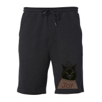 Black Cat Christmas Fleece Short | Artistshot