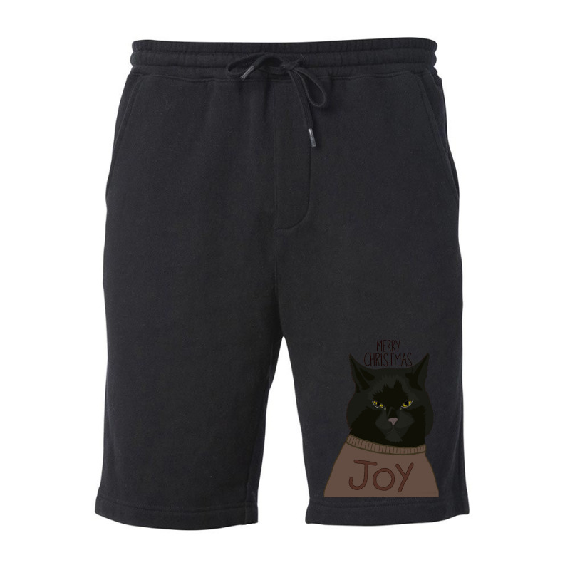 Black Cat Christmas Fleece Short by Timothy90 | Artistshot