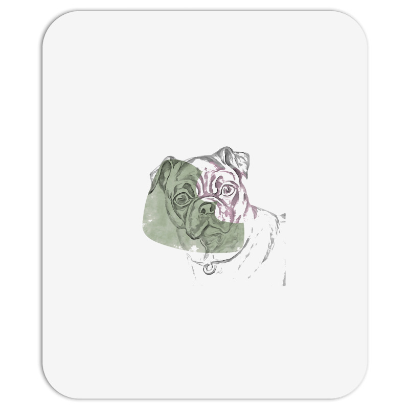 Dog Art Minimalist Pug Canine Empty Space Animal Mousepad | Artistshot