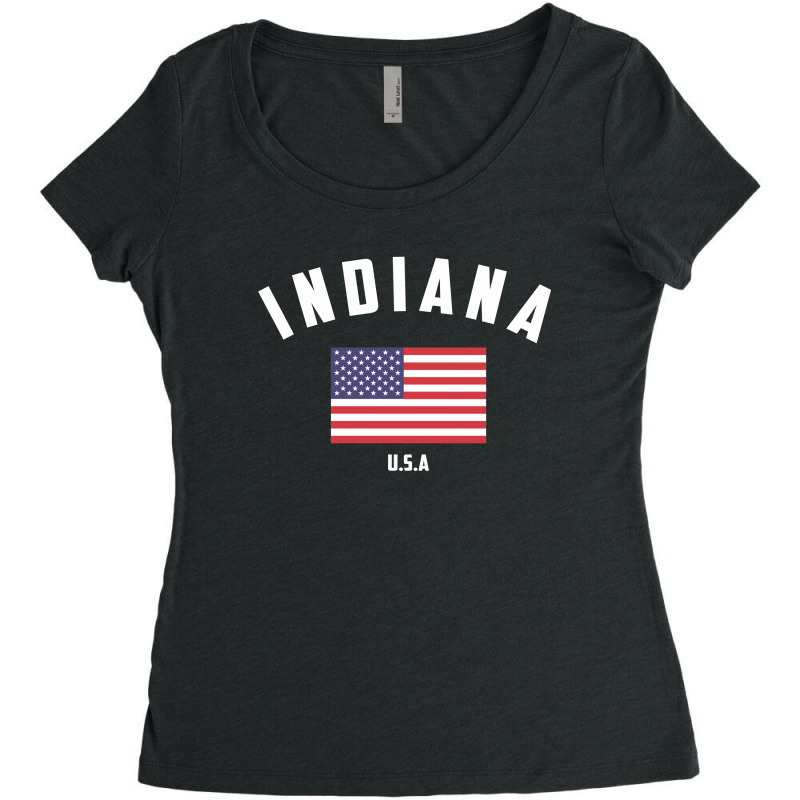 Indiana Women's Triblend Scoop T-shirt by Chris Ceconello | Artistshot