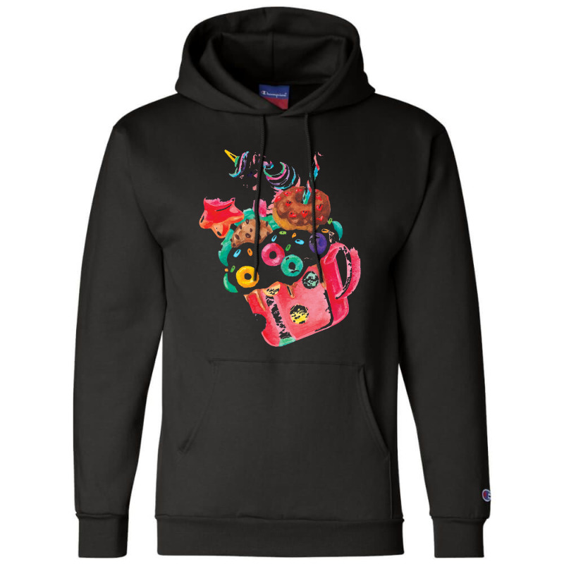 Whimsical Unicorn Milkshake,magical Rainbow Unicorn Smoothie Champion Hoodie by dafarary | Artistshot