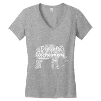 Elephant For Alzheimers And Dementia Awareness Women's V-neck T-shirt | Artistshot