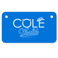 J Cole Cole World Motorcycle License Plate | Artistshot