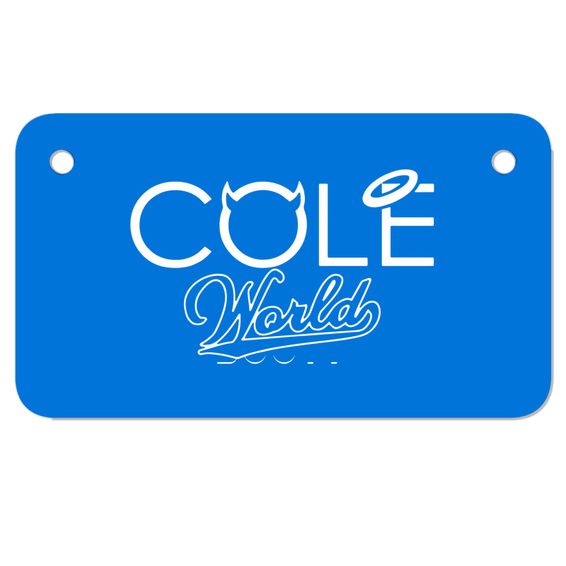 J Cole Cole World Motorcycle License Plate | Artistshot