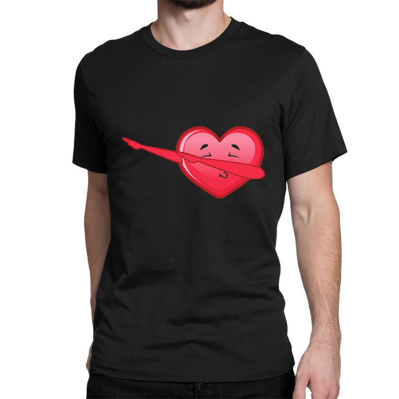 Valentine Day  Dabbing Heart Valentine Day Classic T-shirt by Fred J | Artistshot