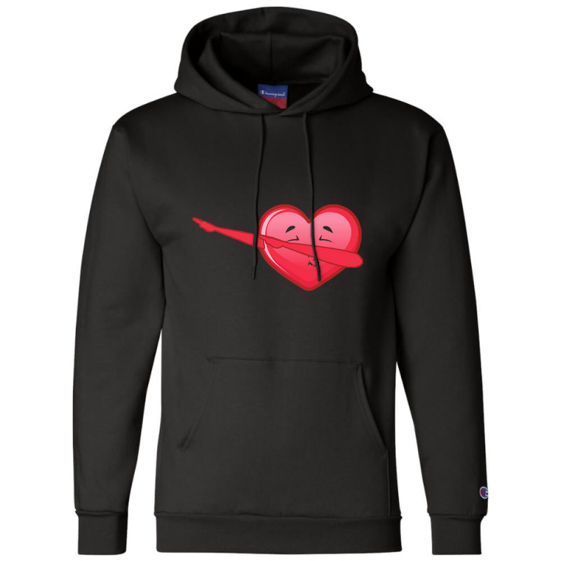 Valentine Day  Dabbing Heart Valentine Day Champion Hoodie by Fred J | Artistshot