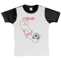 I Love State Of California Flower Outline Carson City Girl Graphic Youth T-shirt | Artistshot